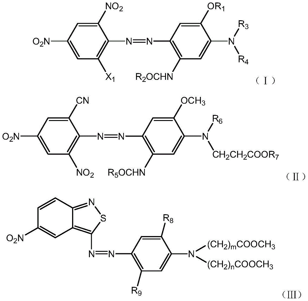 A kind of high fastness disperse dark blue dye composition and dye product