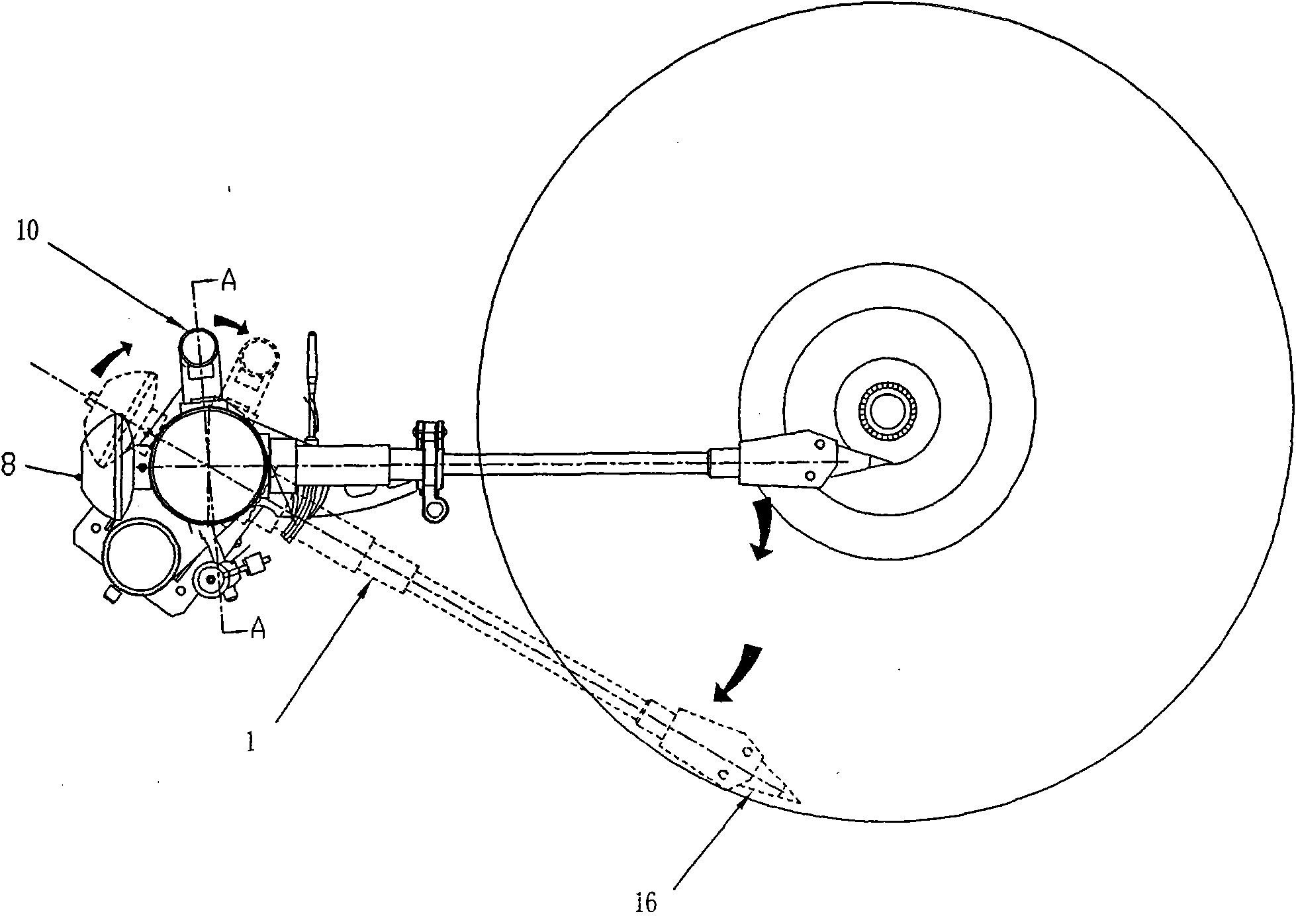 Stylus arm of single-point type opposite-pole magnetic-balance phonograph