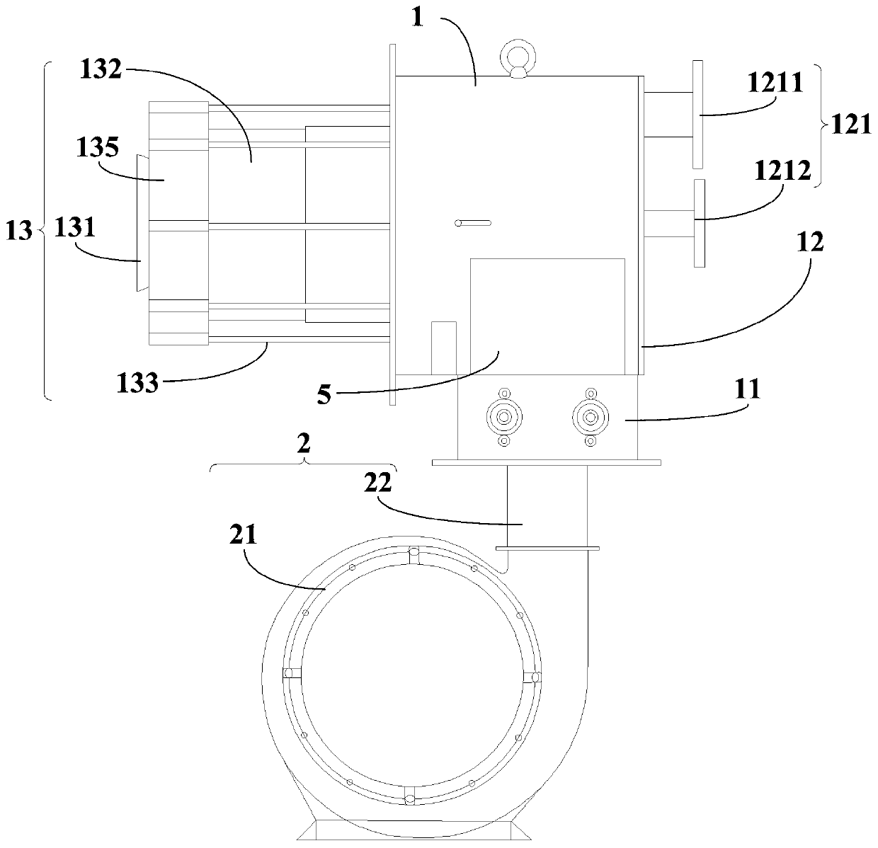 Ultralow-nitrogen split type combustor and combustion boiler