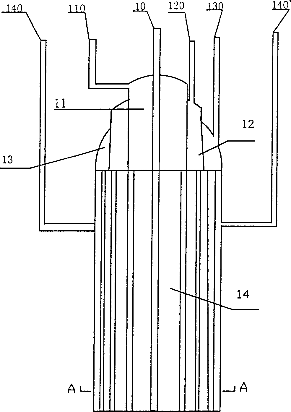Process for synthesizing quartz glass by horizontal silicon tetrachloride vapor deposition