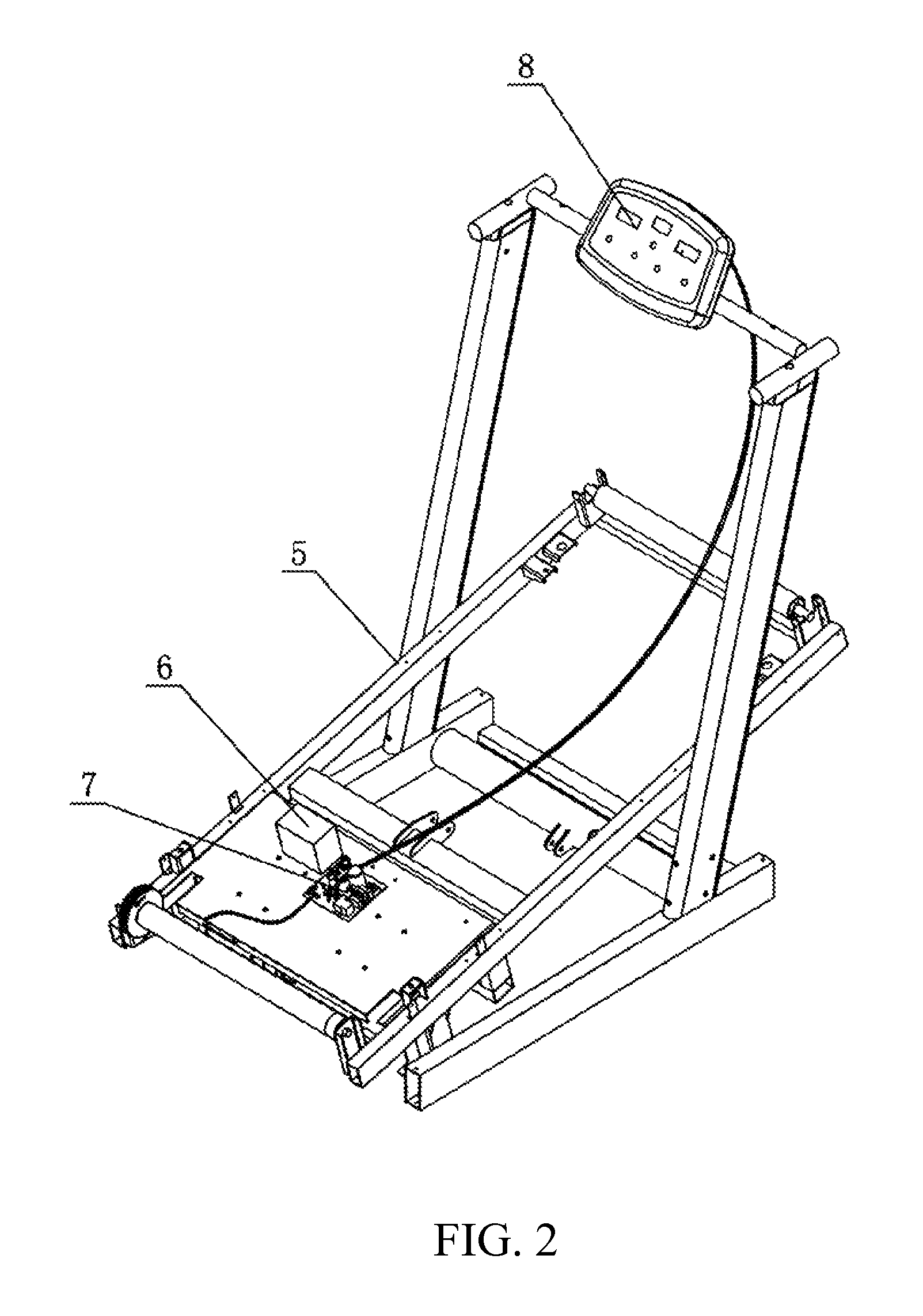 Speed adjustment method and device for mountain climbing machine without external power