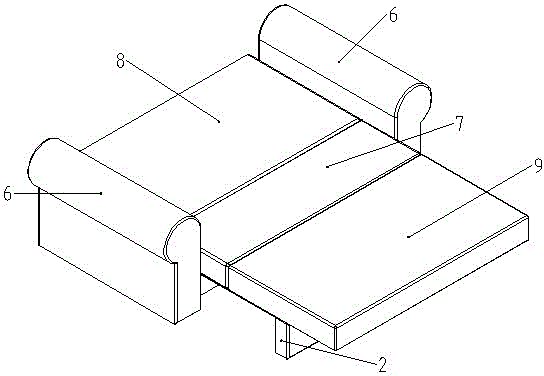 Deformable sofa bed