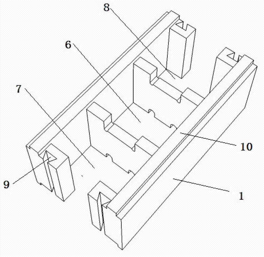 Filling-hole non-mortar reinforcement building block brickwork shear wall and construction method thereof