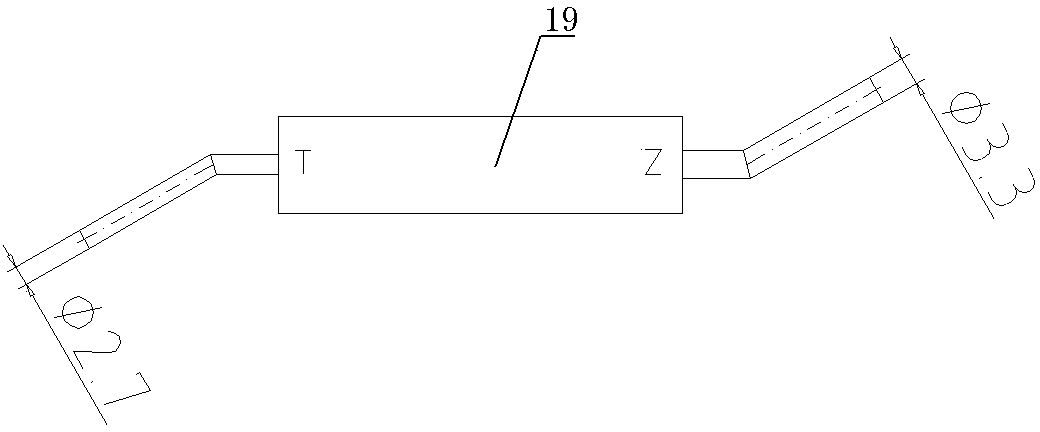 Detection tool structure for beam brackets on two sides