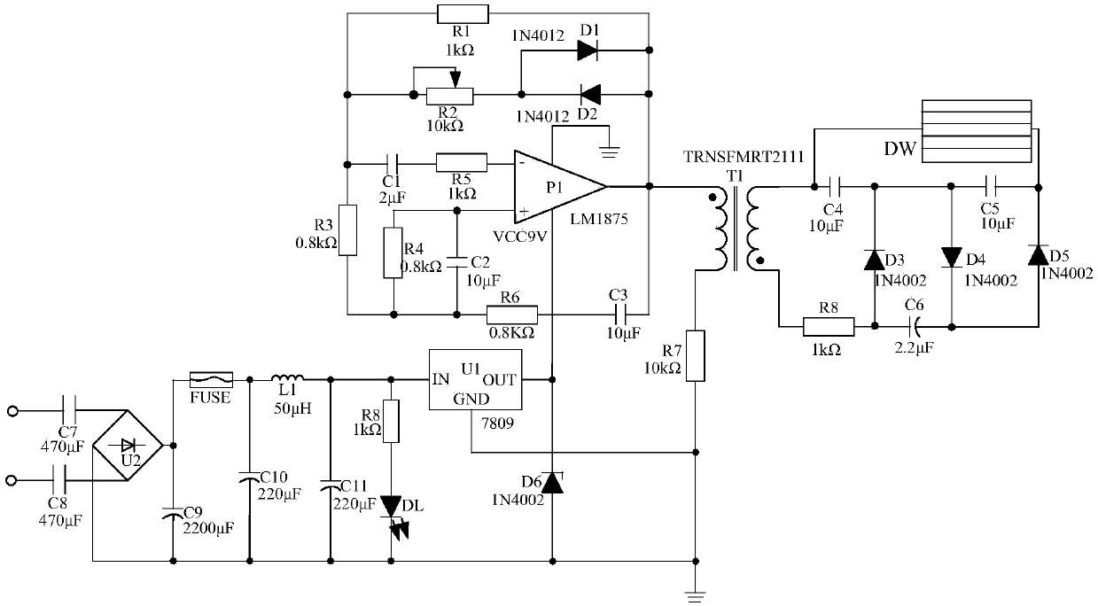 High-voltage power circuit with voltage stabilization function