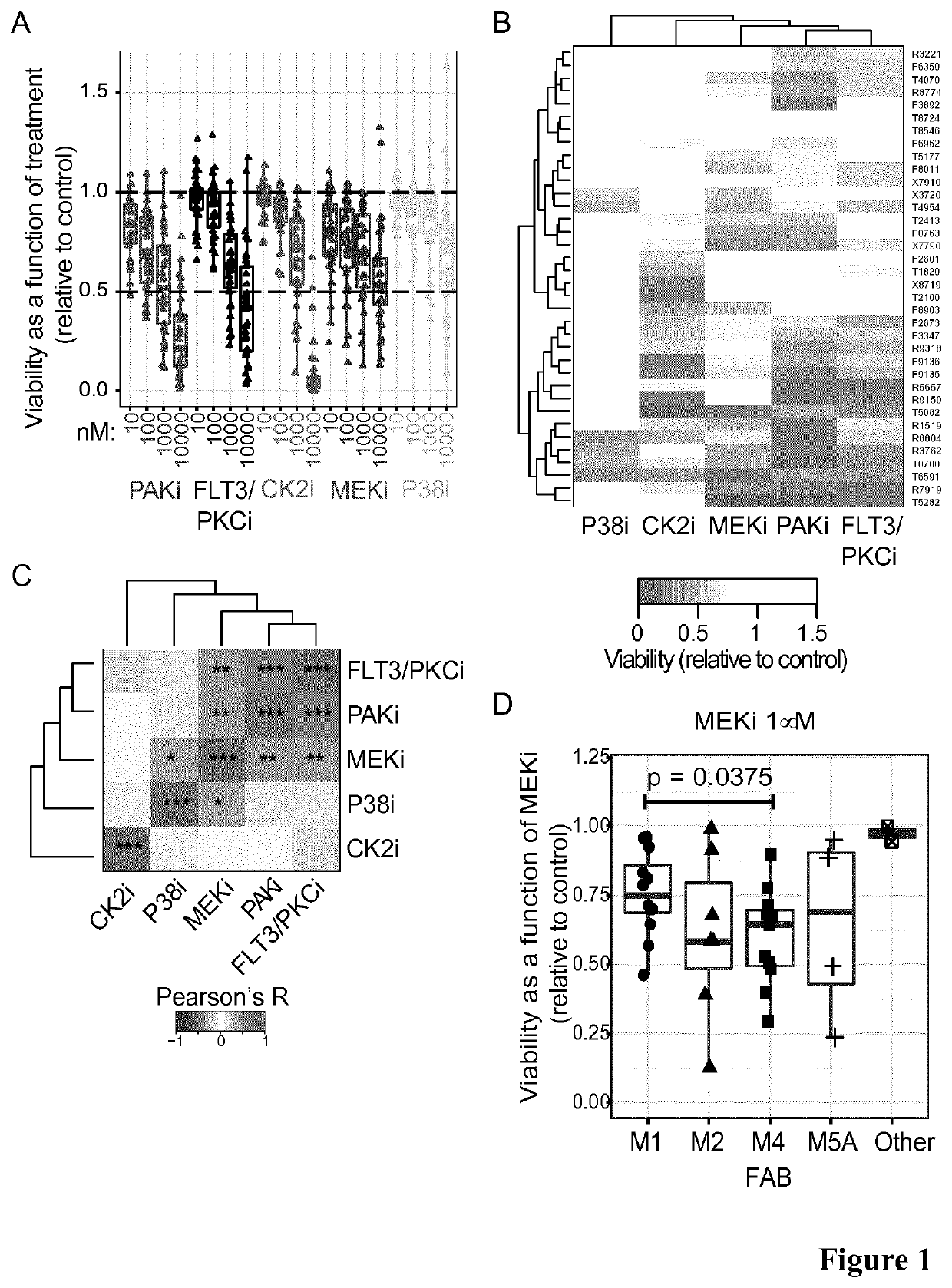 Stratification Of Acute Myeloid Leukaemia Patients For Sensitivity To Kinase Pathway Inhibitor Therapy