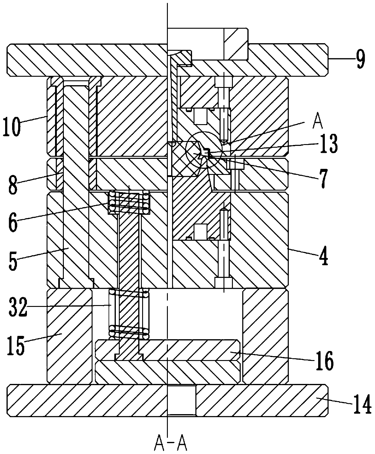 Mould for processing skeleton seal ring