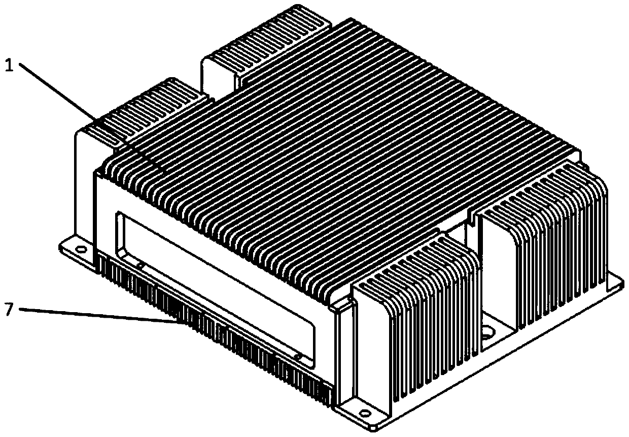 Liquid cooling heat dissipation assembly for cooling high-voltage motor driver