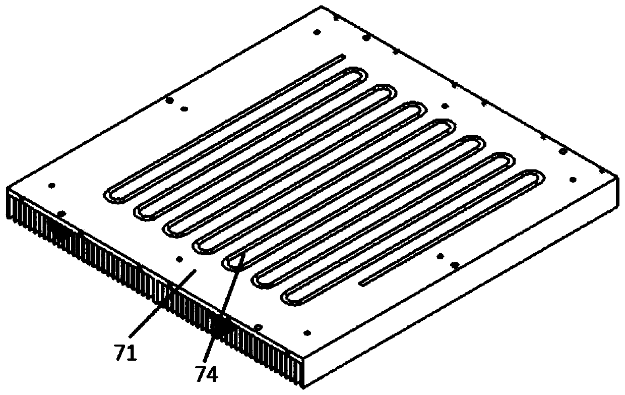 Liquid cooling heat dissipation assembly for cooling high-voltage motor driver