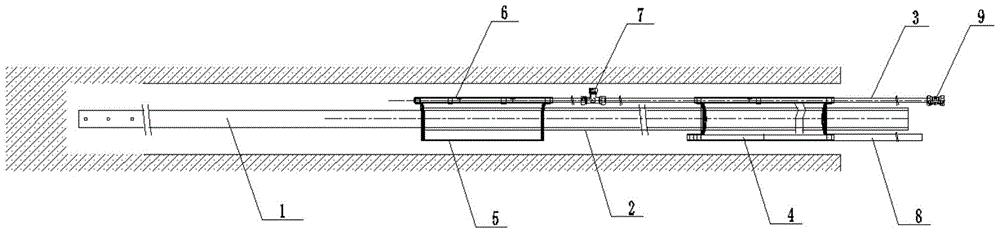 Mining hole packer and hole packing method
