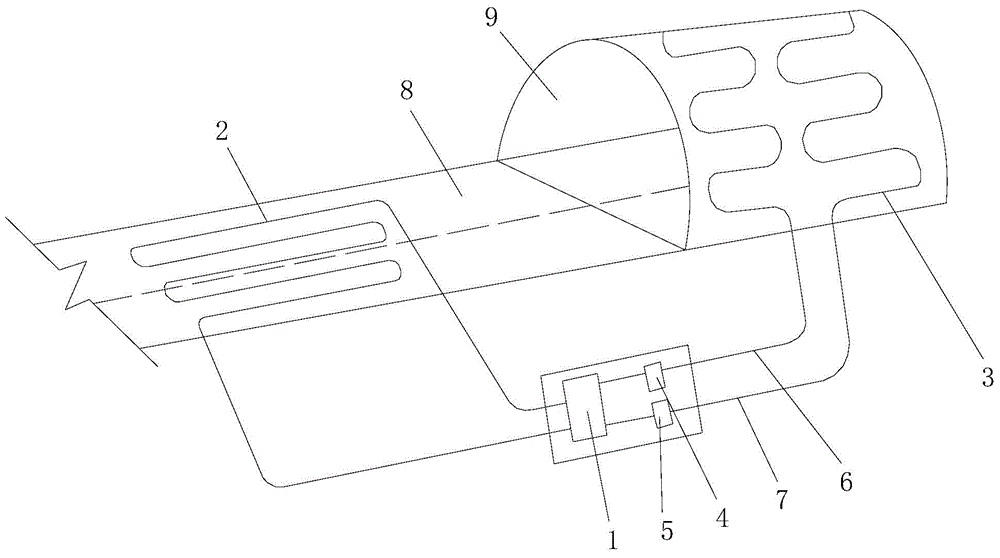 Deicing and snow melting system utilizing terrestrial heat in tunnel