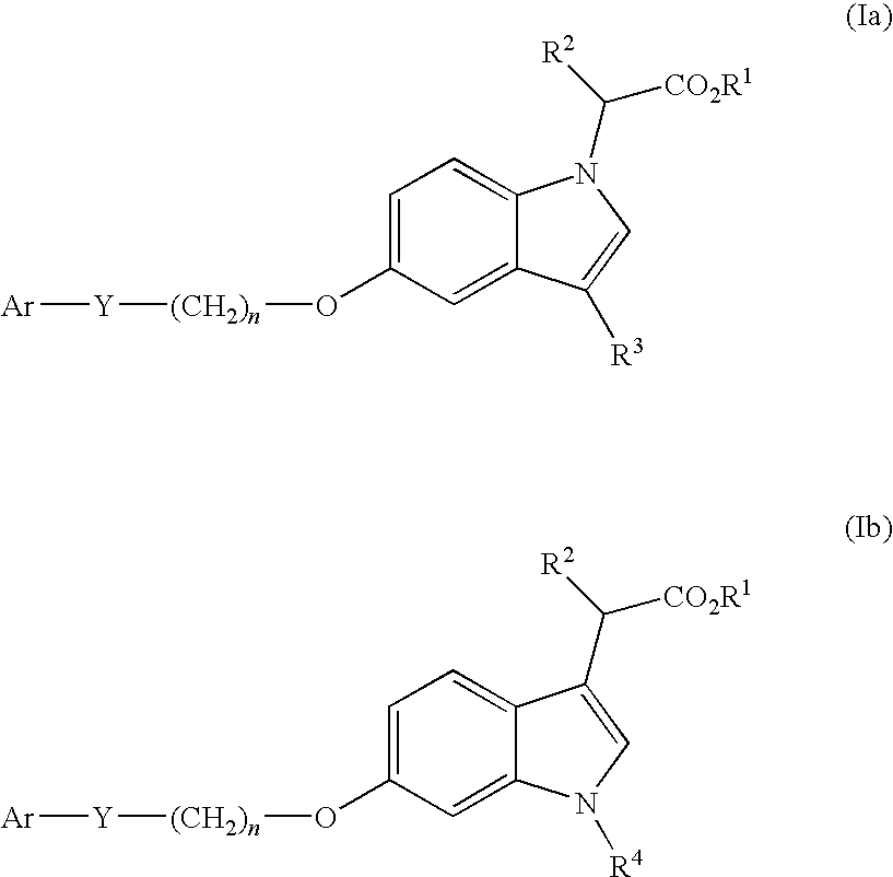 Indole acetic acid derivatives and their use as pharmaceutical agents