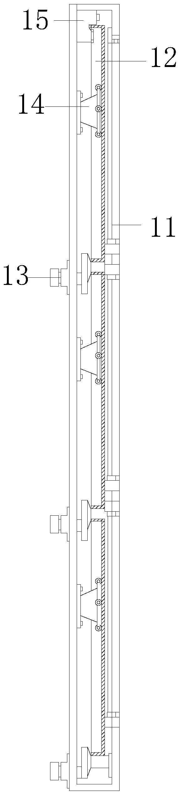 An electrical cabinet with segmented self-locking and fixed circuit units