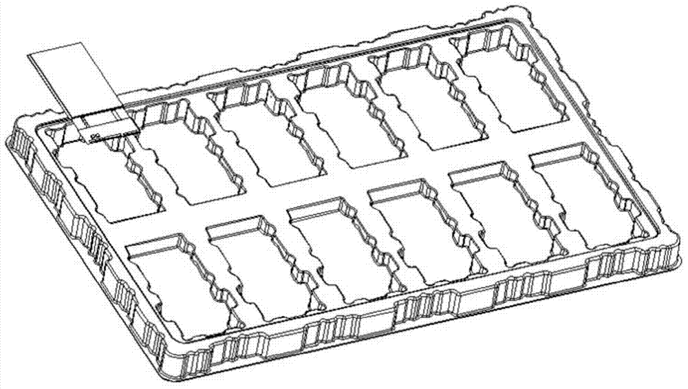 Liquid crystal display panel packaging structure