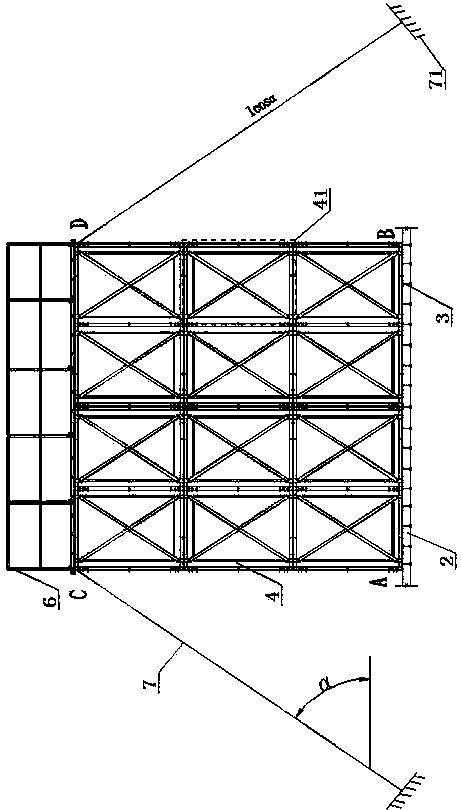 Modularized enclosure cage structure and construction method