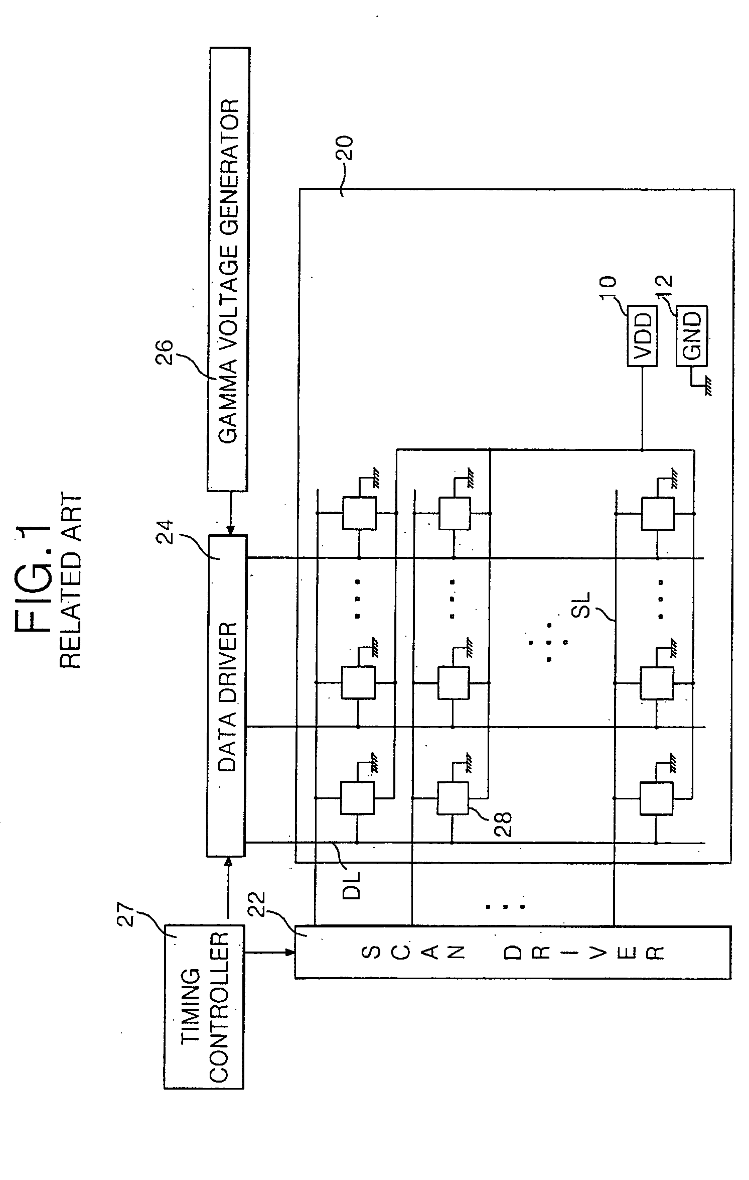 Electro-luminescence display device and driving apparatus thereof