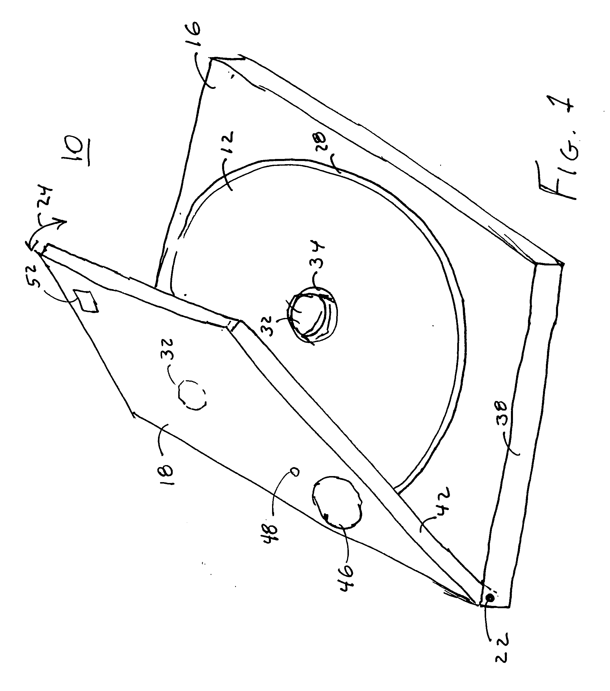 Protective housing assembly, and associated method, for optical storage media