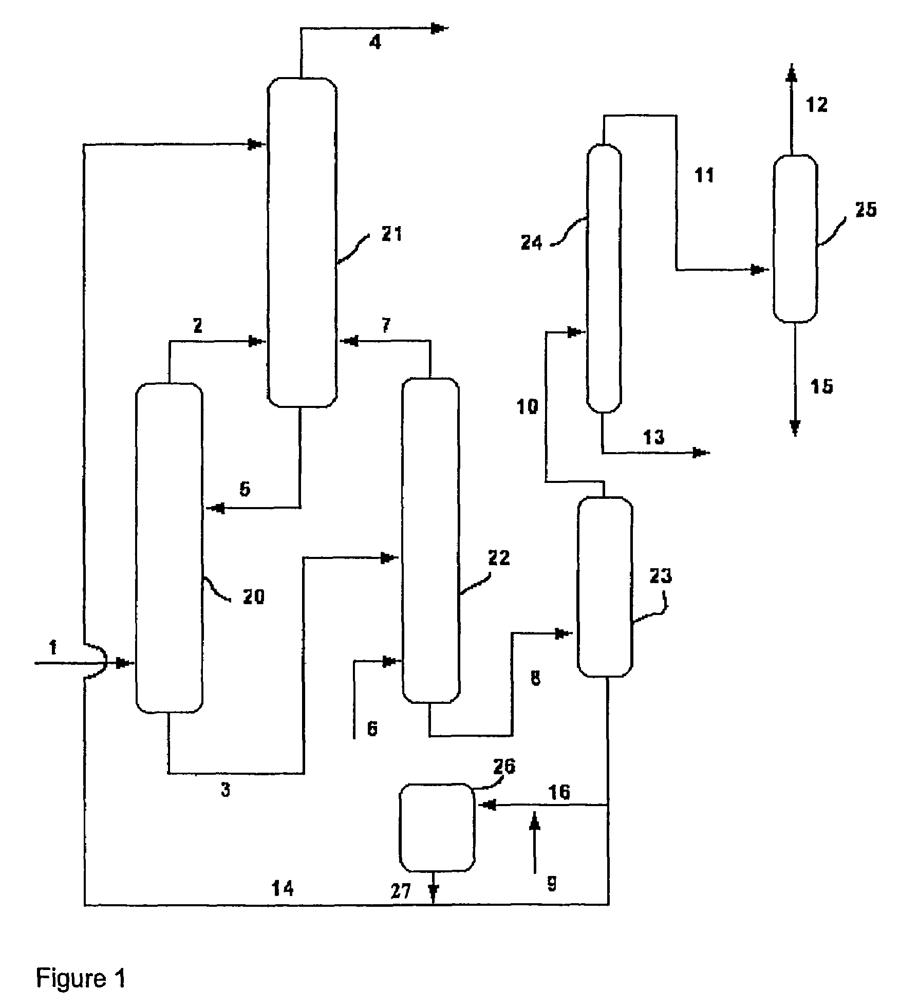 Process for recovery and recycle of ammonia from a vapor stream