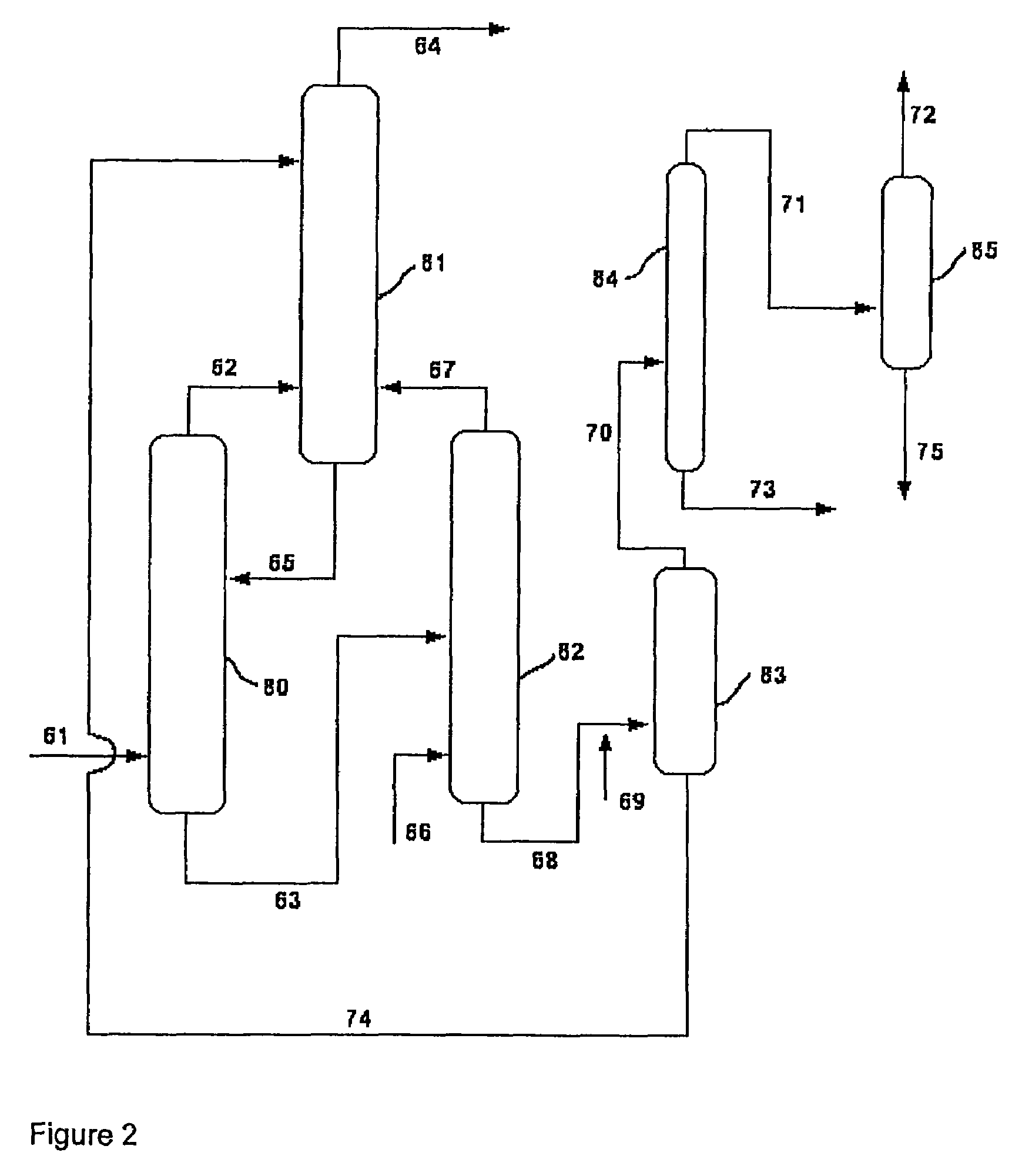 Process for recovery and recycle of ammonia from a vapor stream
