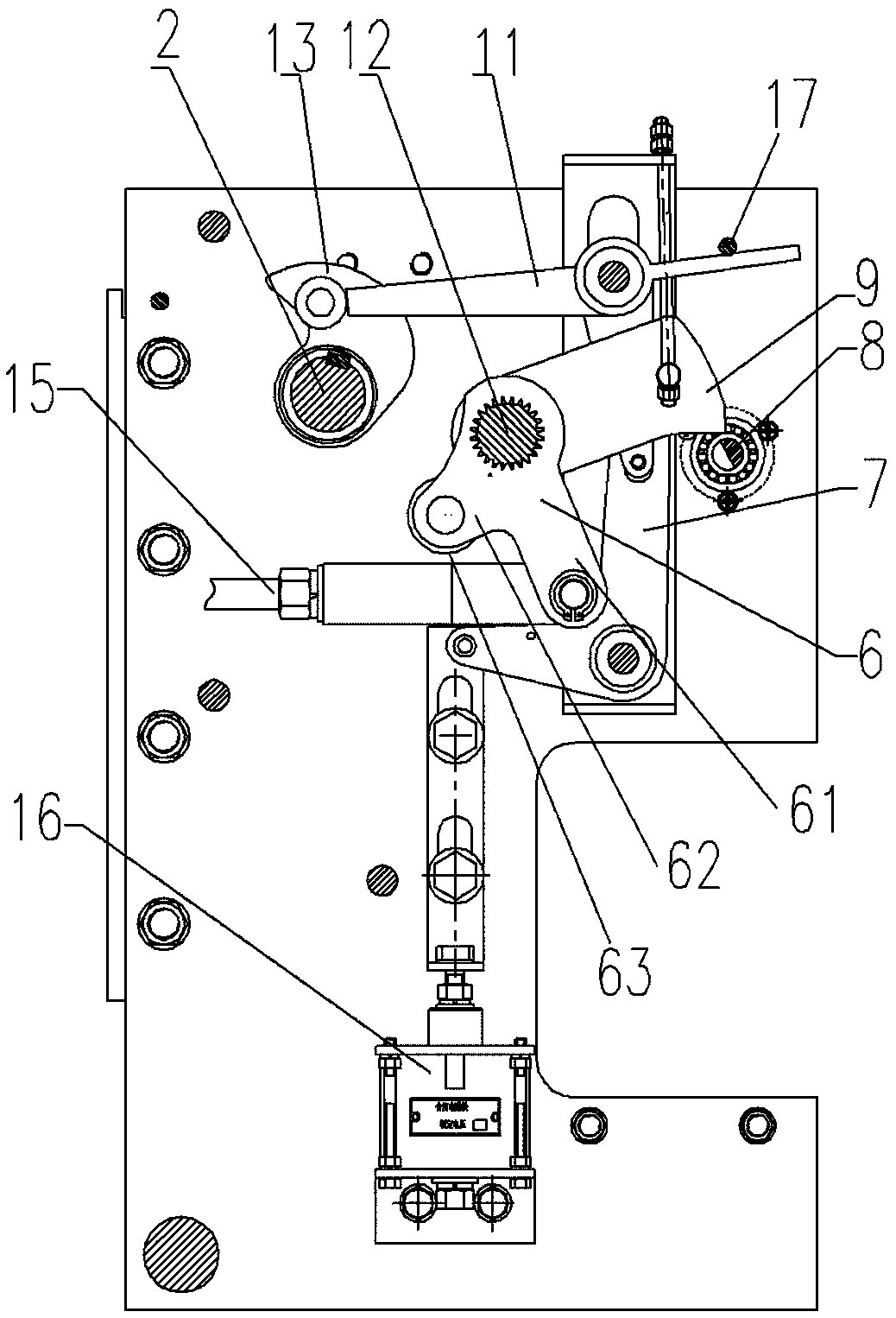 A circuit breaker spring operating mechanism
