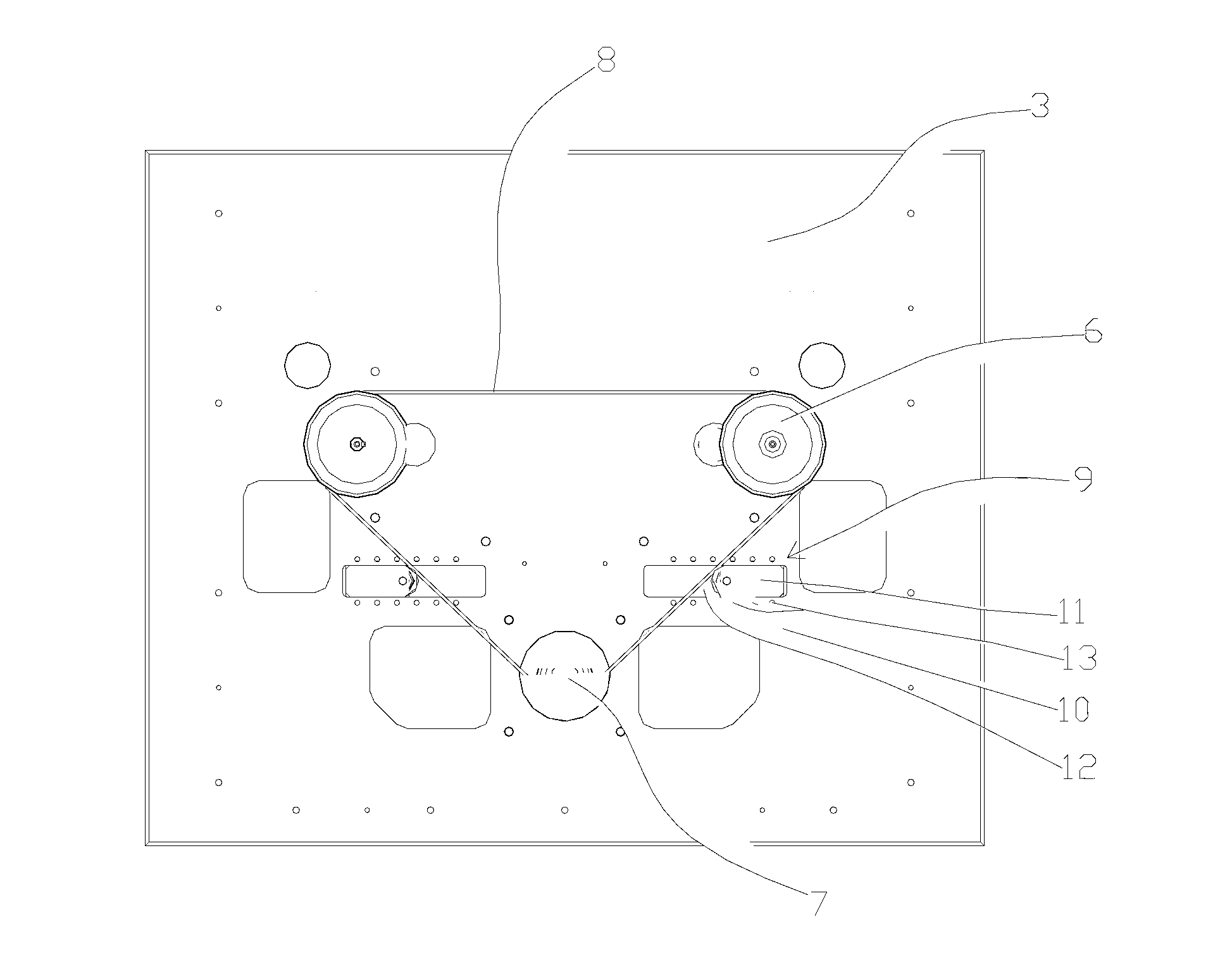 Welding bench capable of automatically storing materials