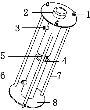 Double-fluid impinging jet type micro-nano bubble generation method and device