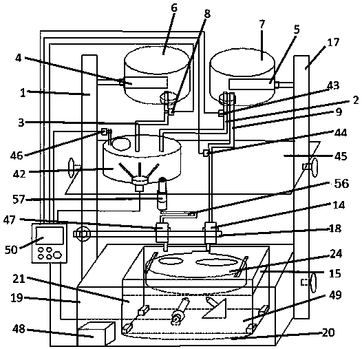 Pesticide residue detection device and method based on multi-layer paper microfluidic chip