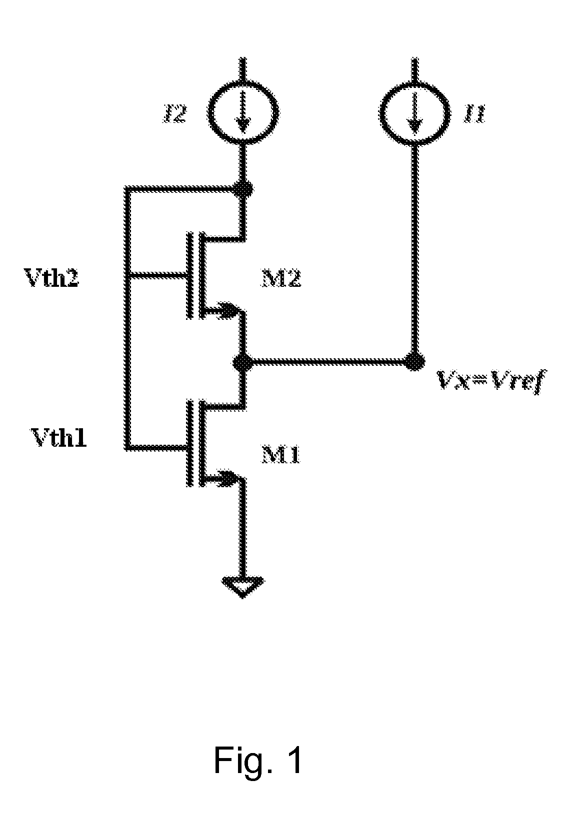 Temperature-Compensated Reference Voltage System With Very Low Power Consumption Based On An SCM Structure With Transistors Of Different Threshold Voltages