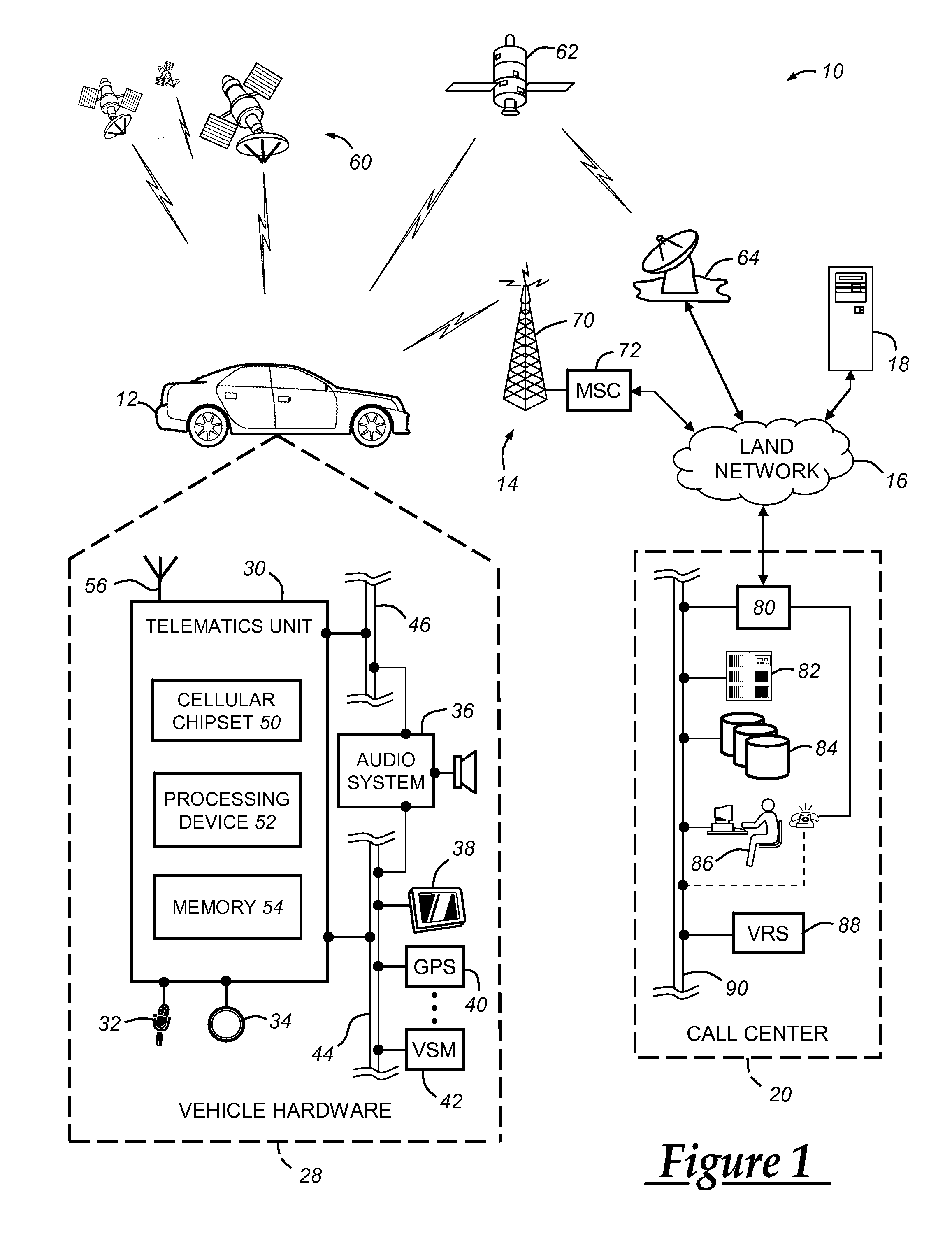 Traffic data transmission from a vehicle telematics unit