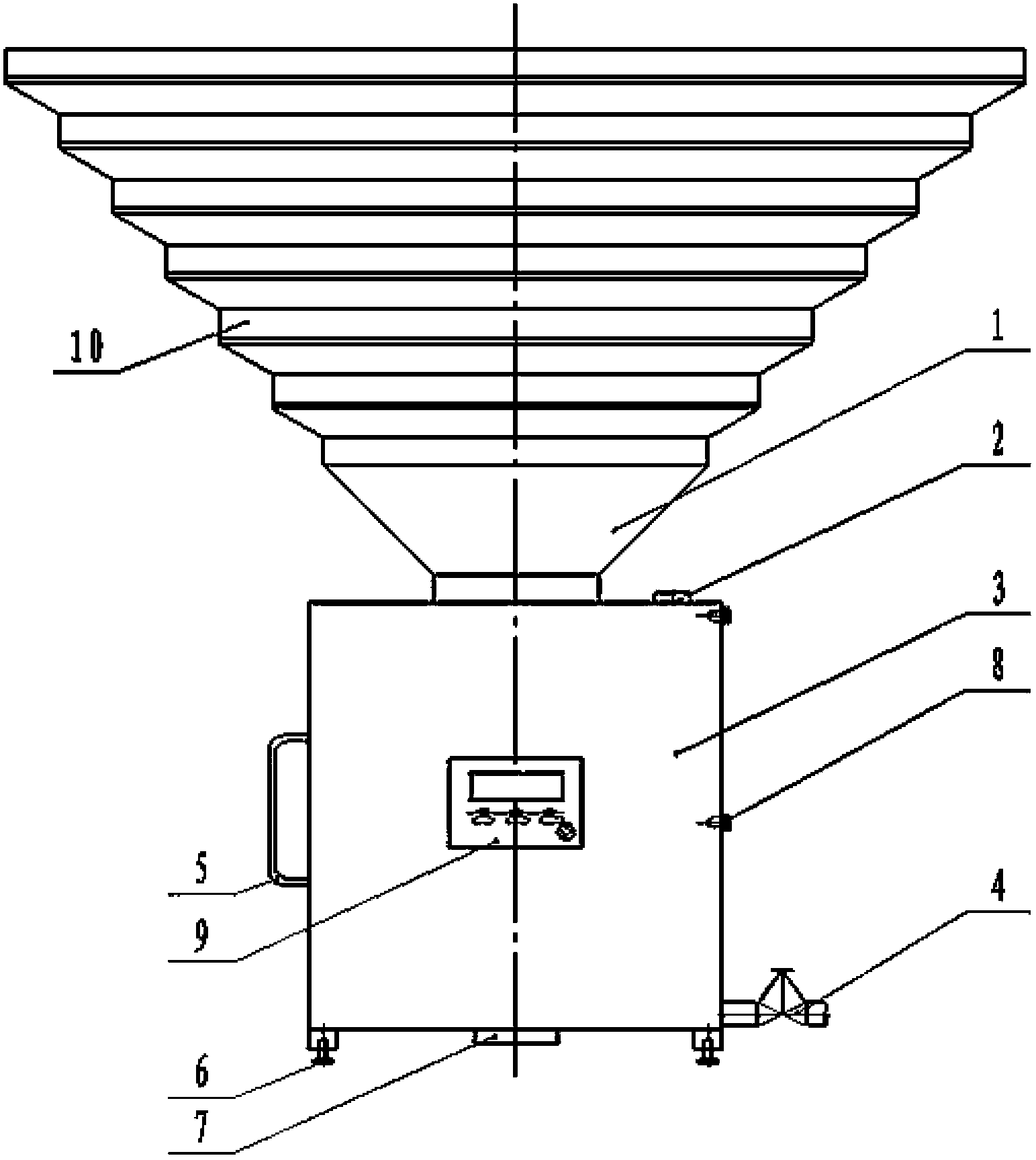 Full-automatic measuring instrument and measuring method for spraying water quantity of underground engineering roadway top plate