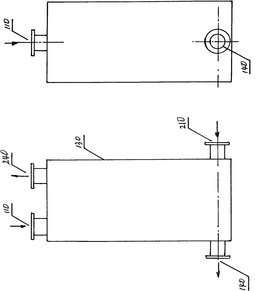 Spiral runner type sewage heat exchanger