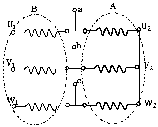 Method for broadening torque-constant frequency-variable speed regulation scope via Y type winding with tap connection