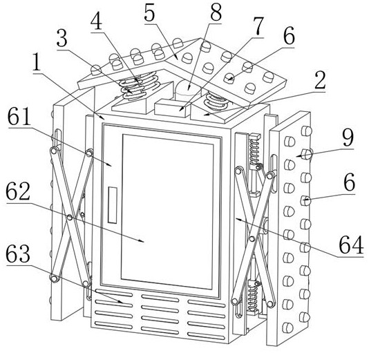 Low-voltage fixed distribution cabinet with anti-collision protection