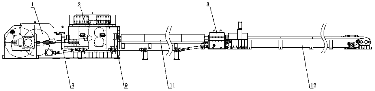 Single-line long-stroke high-speed cold pilger mill