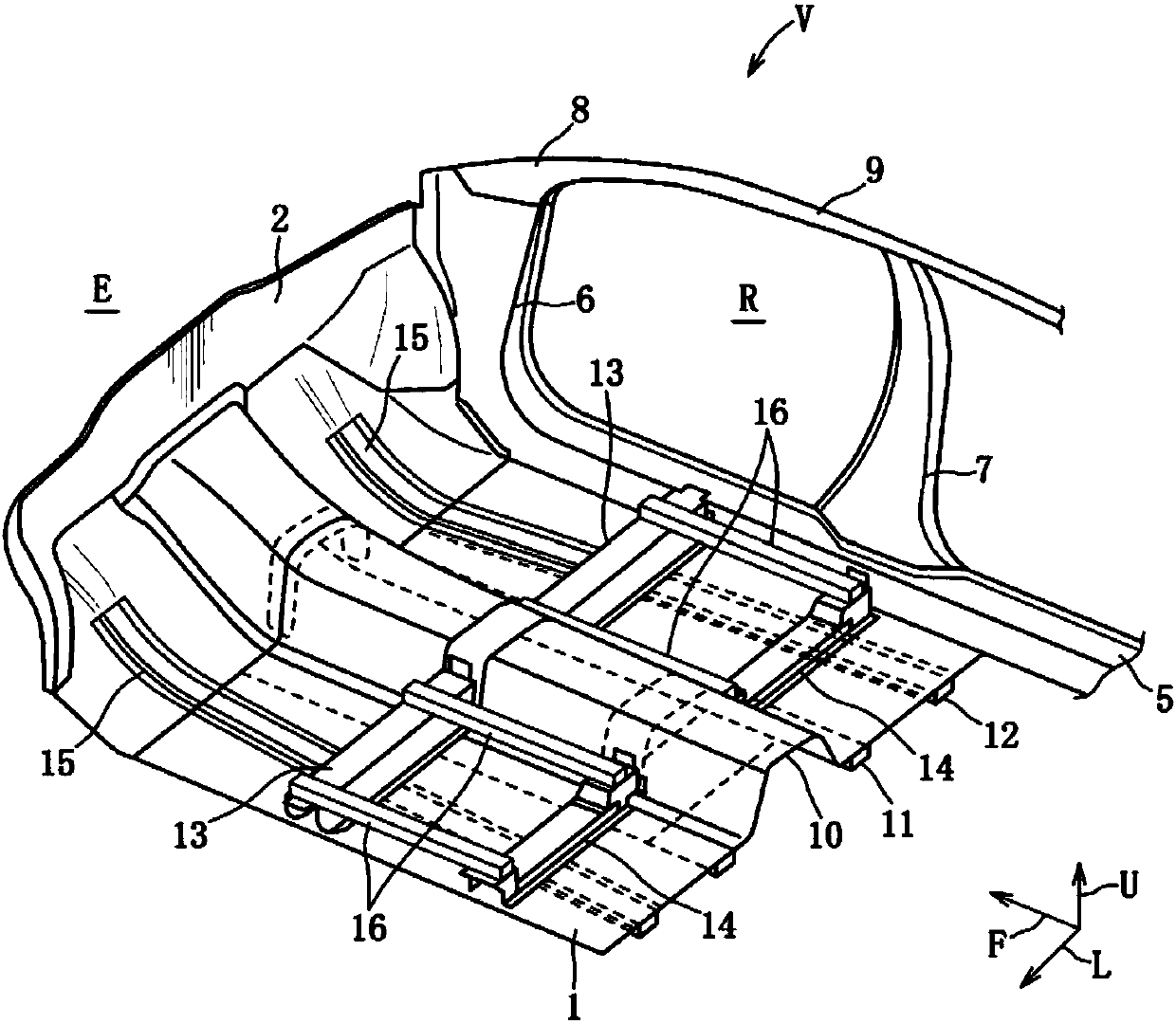 Reinforcing structure of vehicle body