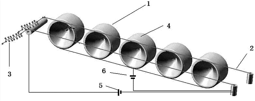 Preparation method of diamond coating wire-drawing die with small aperture