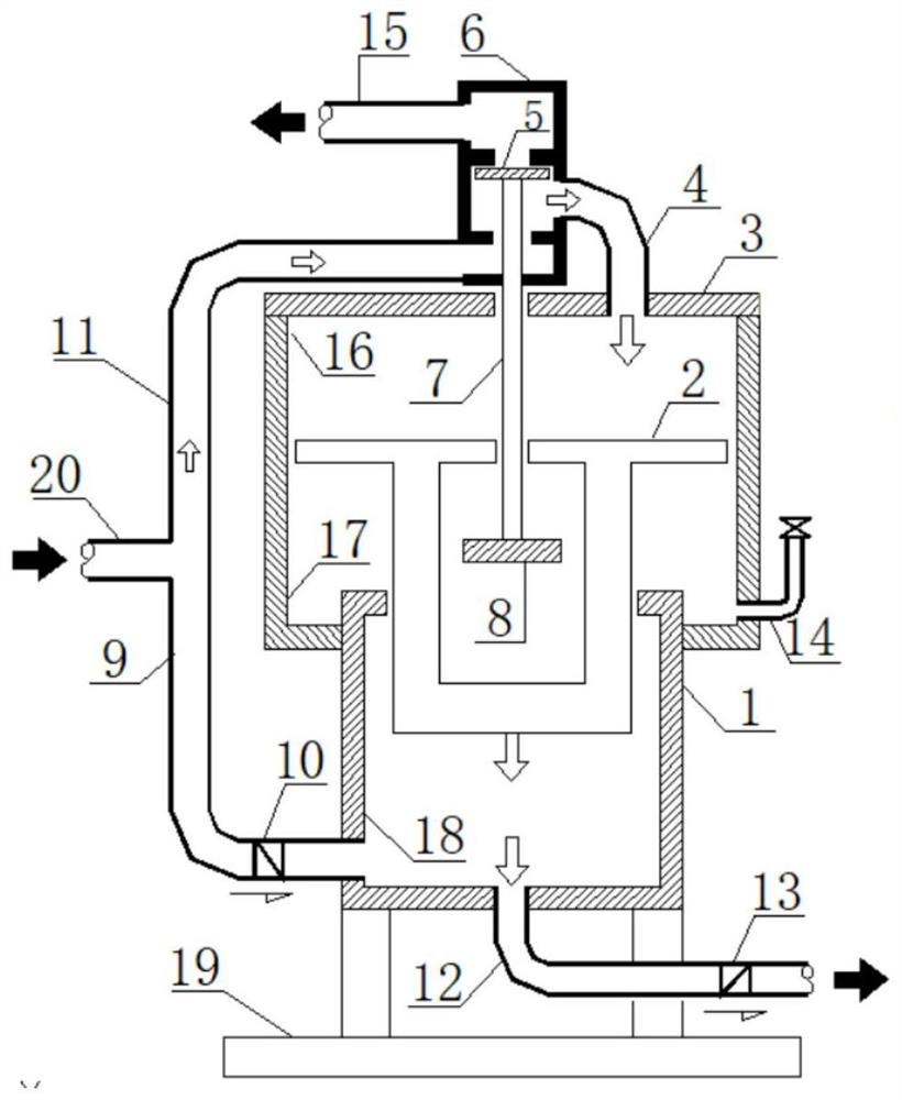 Energy-saving supercharger for maintaining pump by using residual pressure of municipal water supply network, mounting method and working method