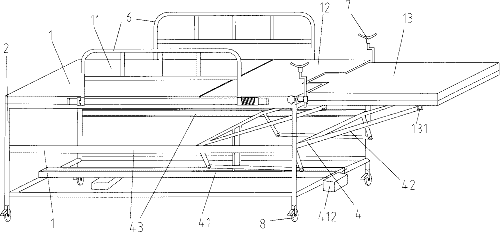 Gynecological operation table