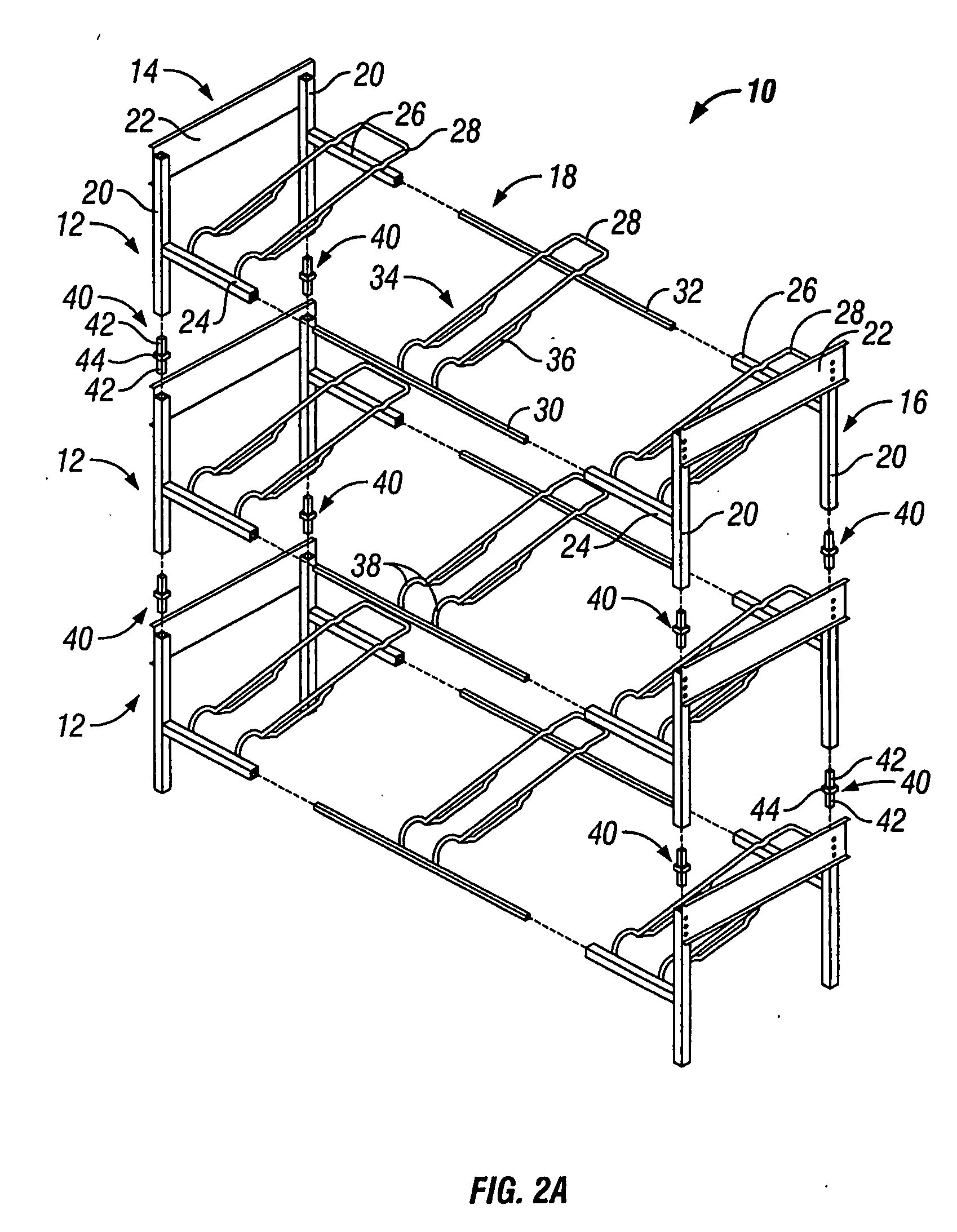Comestible fluid rack and rail apparatus and method