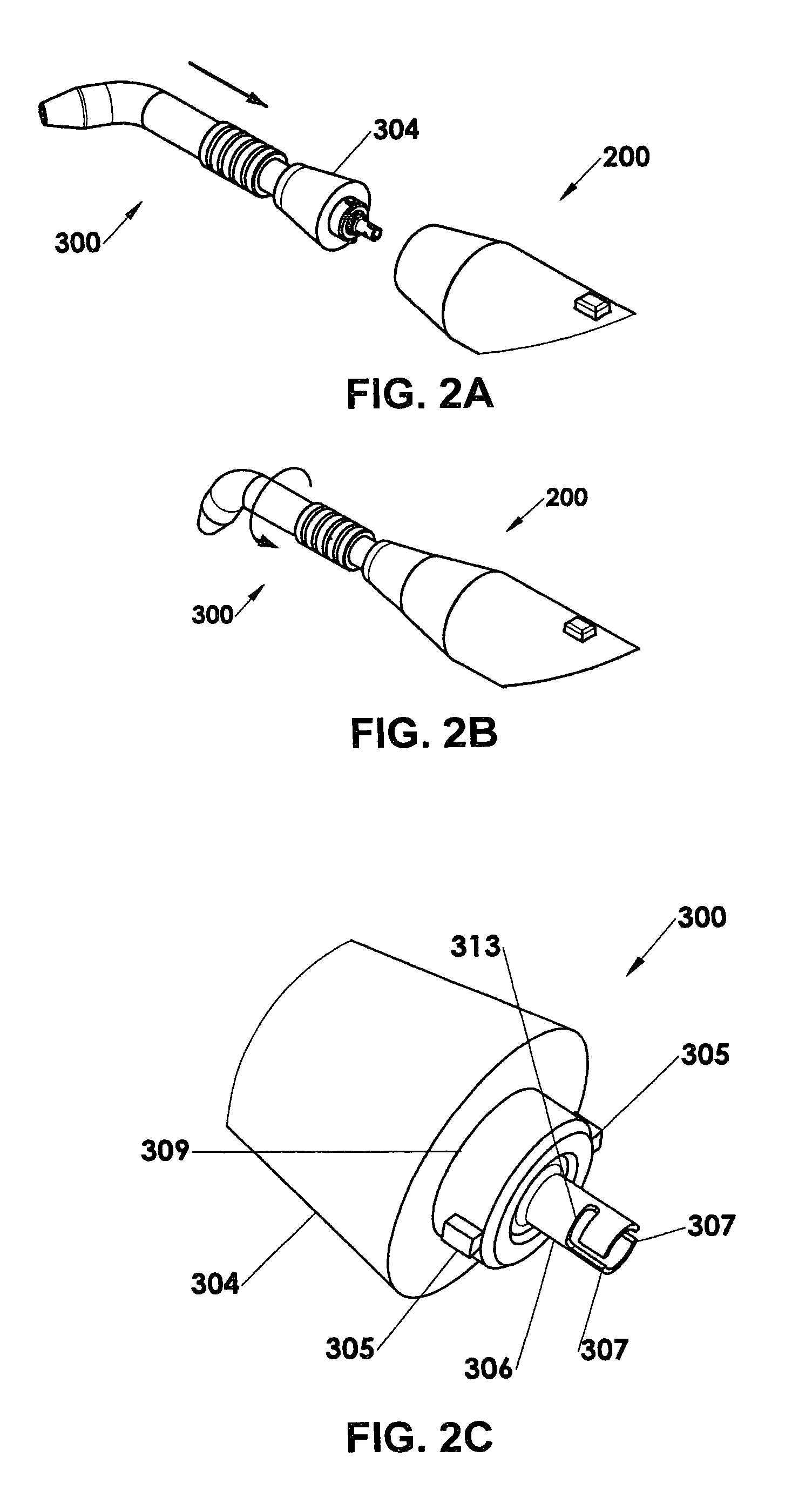 Two handed power driven flossing apparatus with removable head for attachment to power driven toothbrush