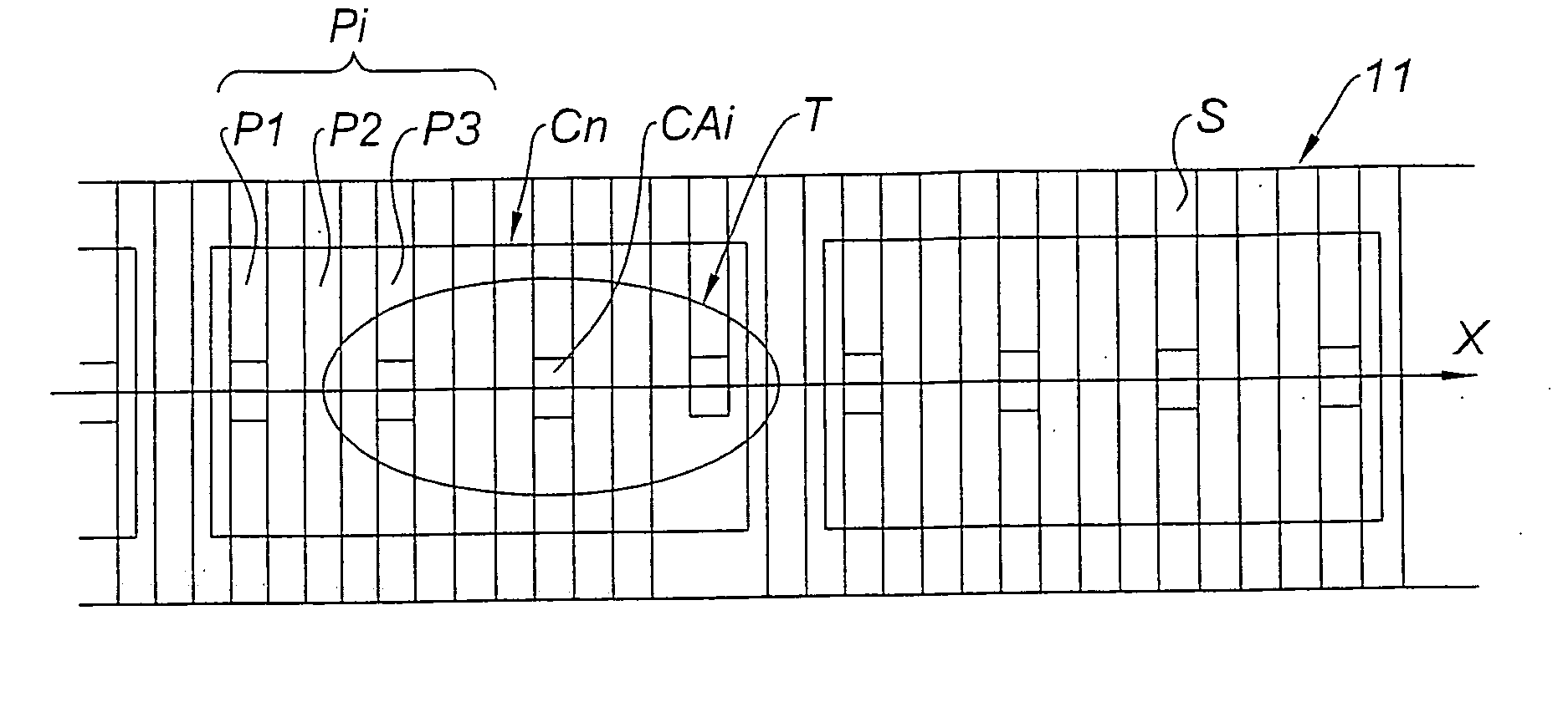 Capacitive sensor to detect a finger for a control or command operation