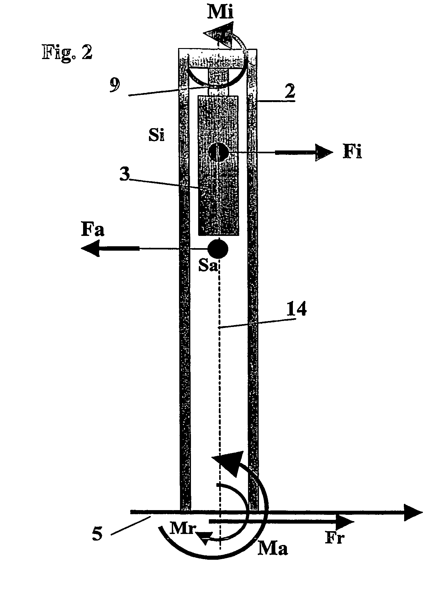 Device for determining and/or monitoring at least one physical or chemical process variable of a medium in a container
