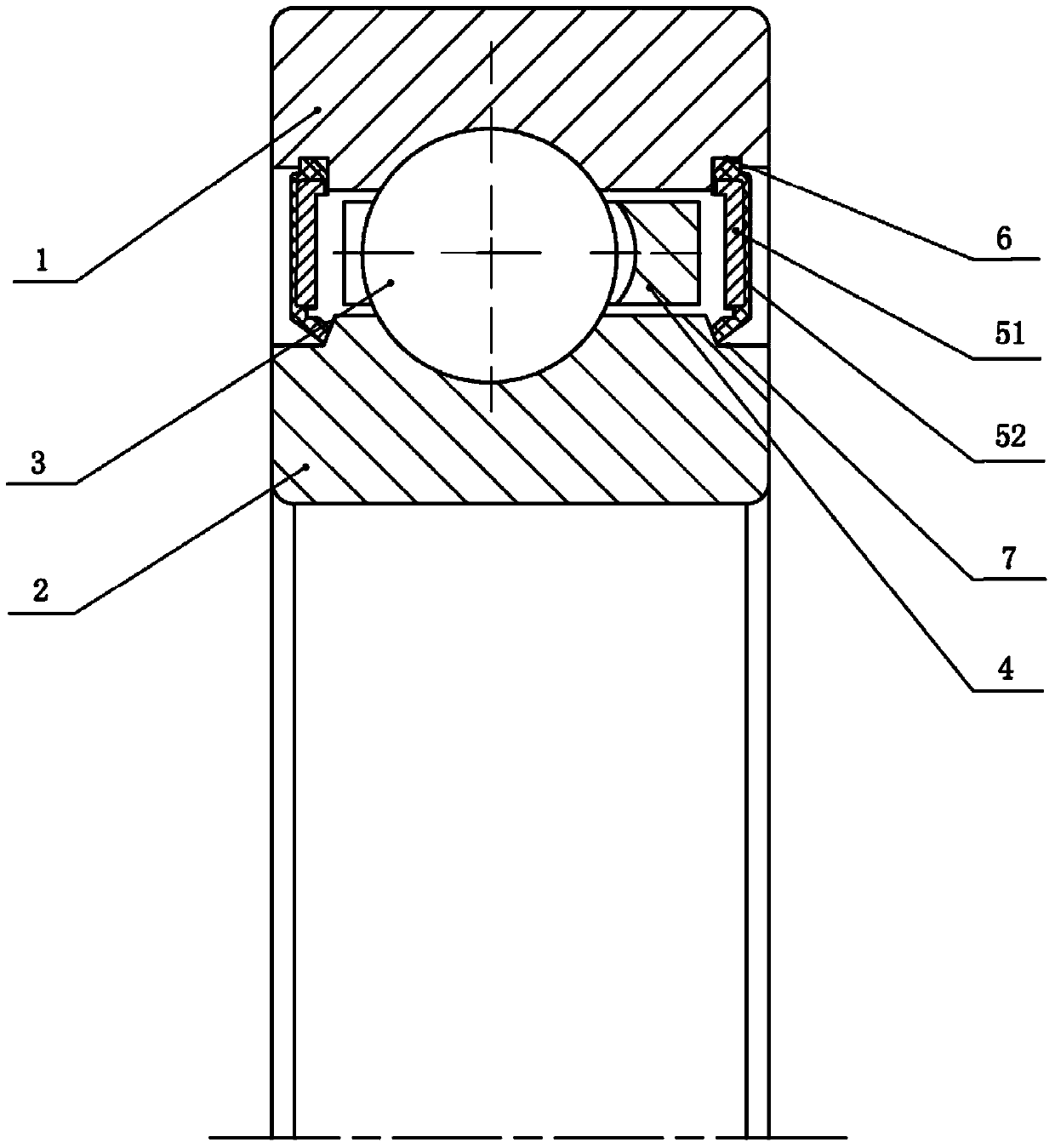 Constant-section ultrathin-wall bearing seal structure