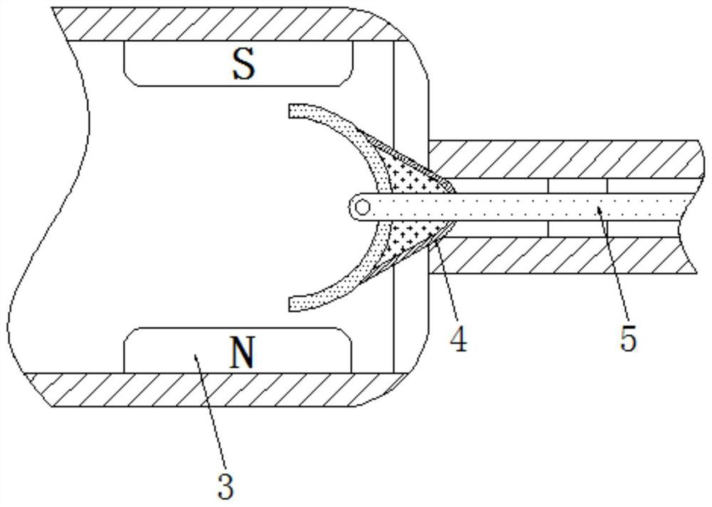 Intelligent metal collecting device in plastic recycling process