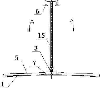 Pipeline spraying ice and snow removing device for aerostat