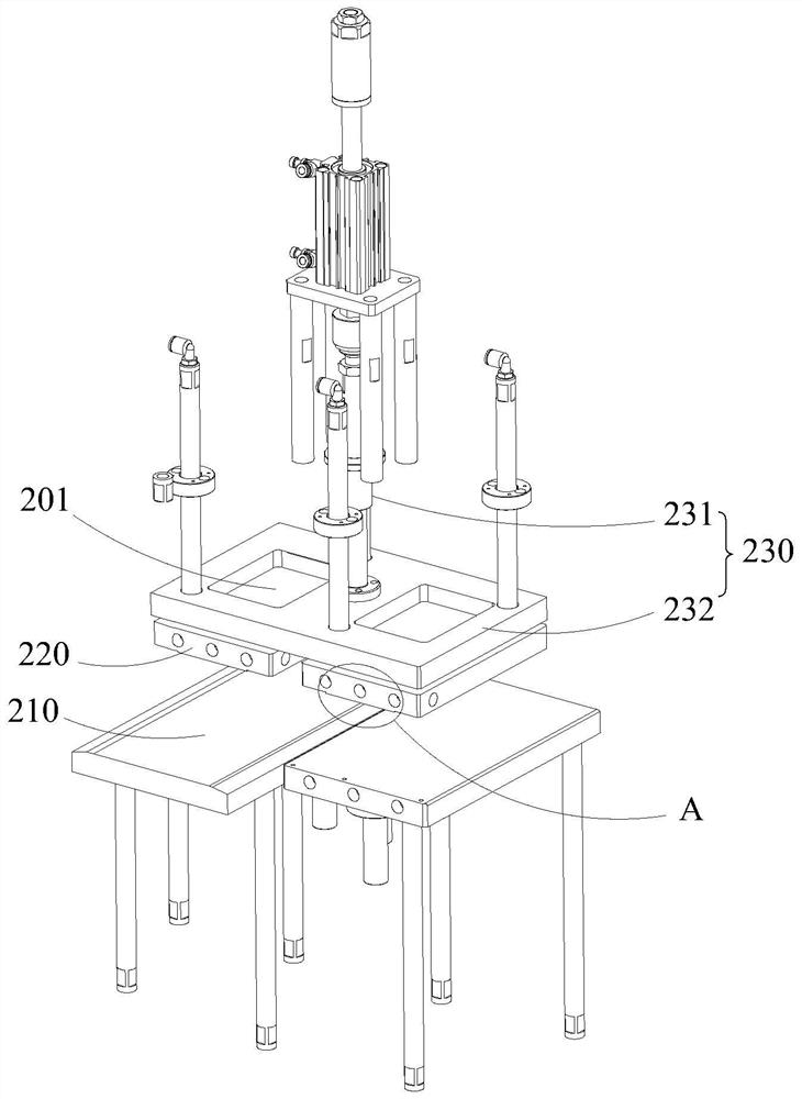 Glass bending machine cooling system and curved glass production line