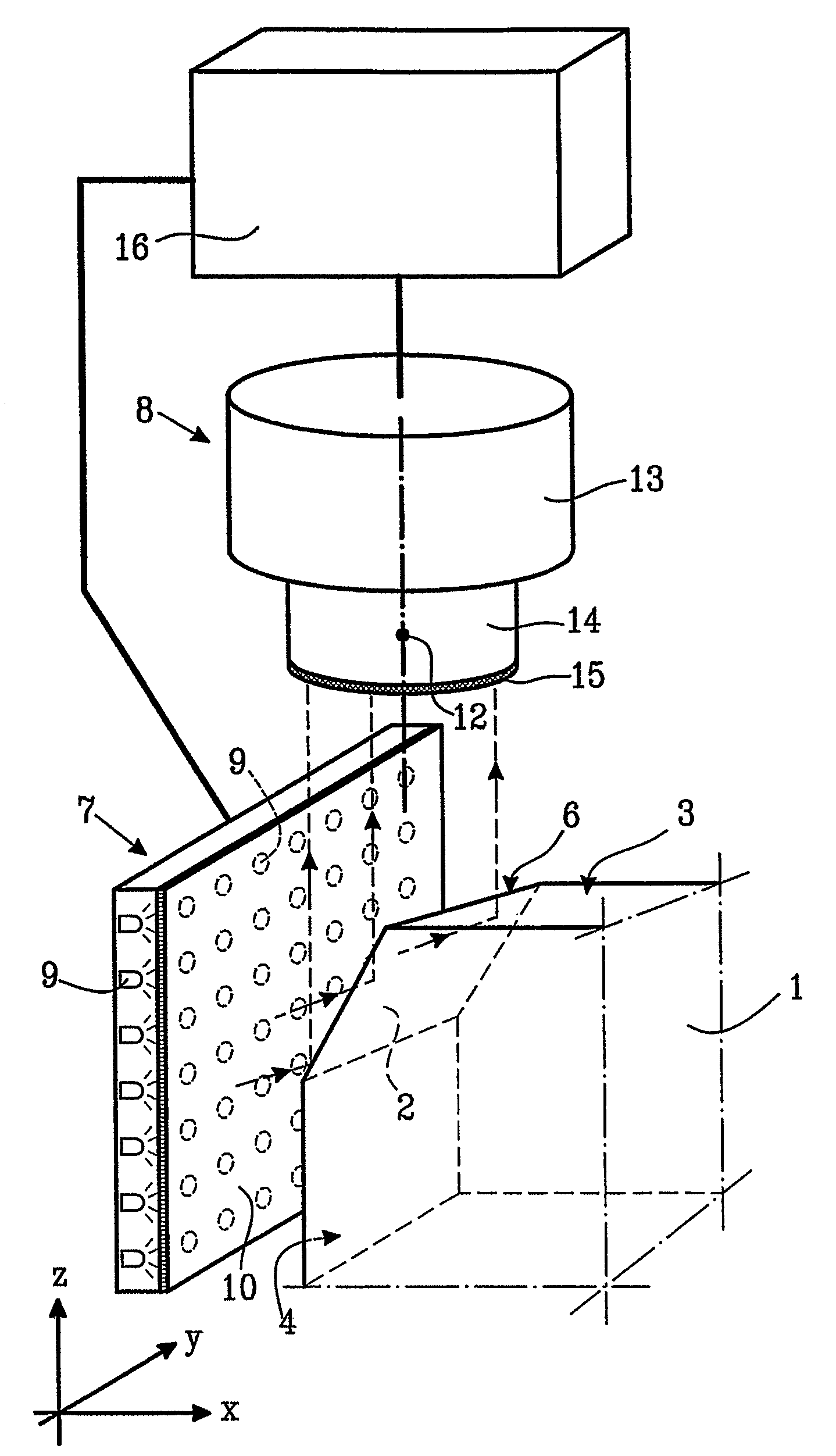 Method and a device for measurement of edges