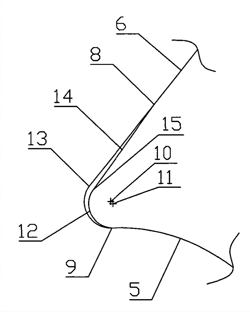 Volute tongue with bionic structure and volute using same