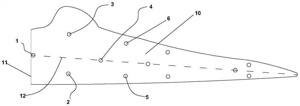 Wind turbine blade damage positioning detection method