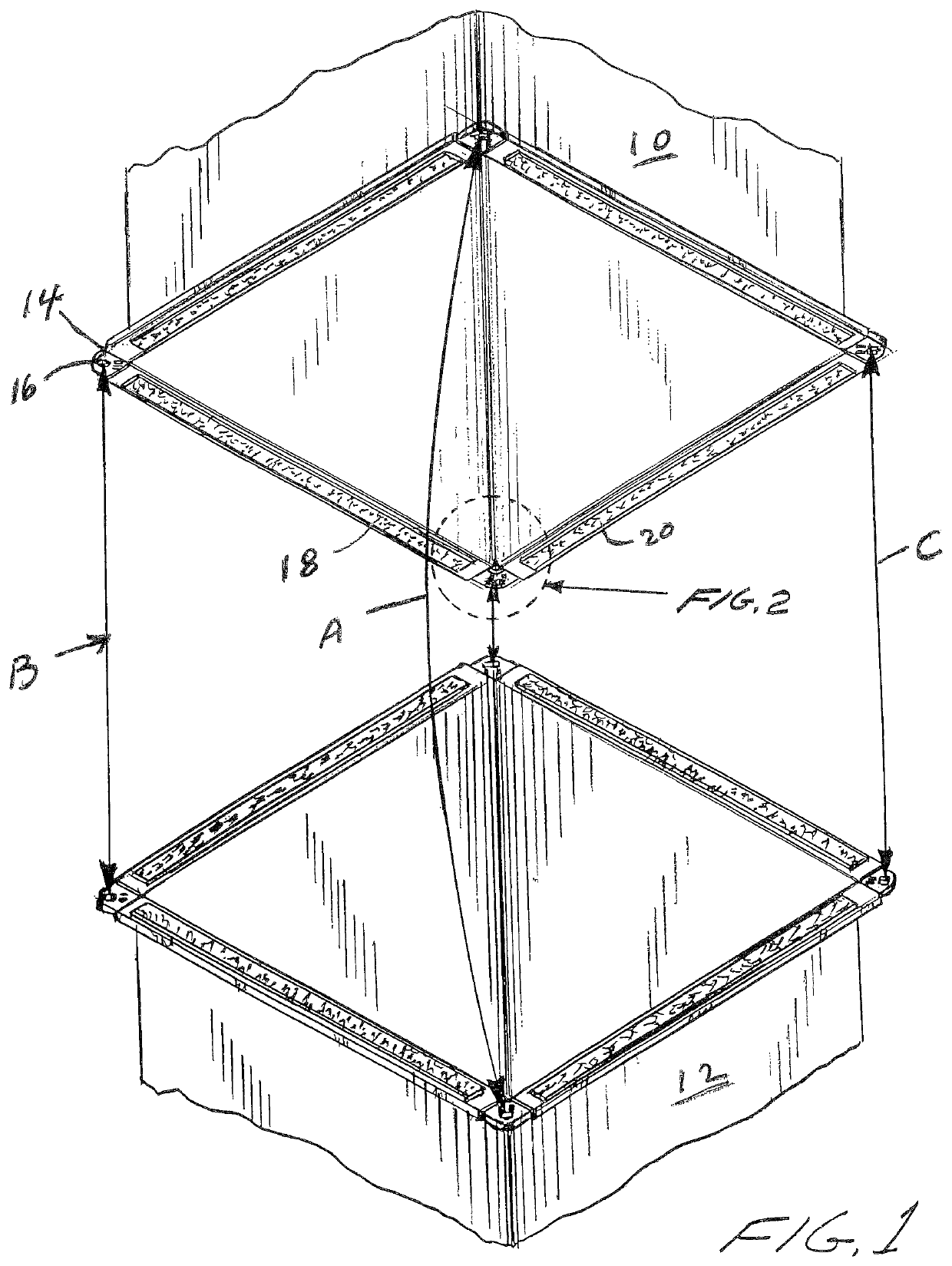 Corner seal device for ductwork for conditioned air and method of assembly of such ductwork to prevent air leaks